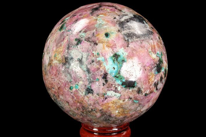 Polished Cobaltoan Calcite Sphere - Congo #95015